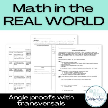 Preview of Math in the Real World: Angle Proofs