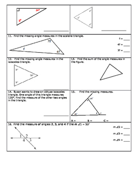 Angle Properties Unit Review by Mark McMahon | Teachers Pay Teachers