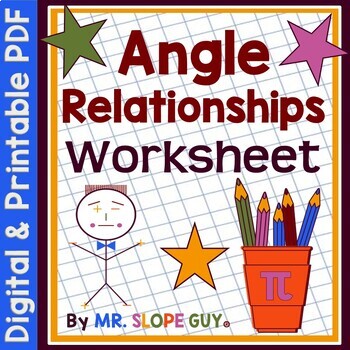 Preview of Angle Relationships Worksheet