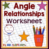 Angle Relationships Worksheet