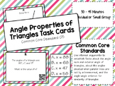 Angle Properties of Triangles (Interior and Exterior) Task