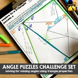 Angle Puzzles: Angles in Triangles
