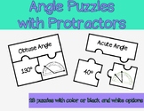Angle Puzzles with Protractors