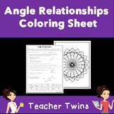 Angle Relationship Practice Coloring Sheet CCS 7.G.5