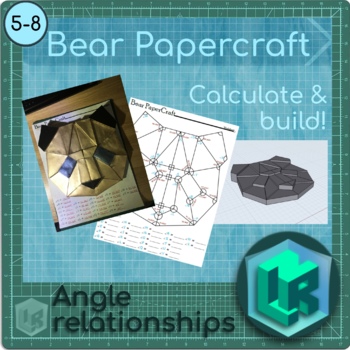Preview of Angle Relationships Bear Papercraft