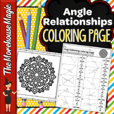Angle Relationships Common Core Color By Number | Math Col