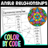 Angle Relationships Common Core Halloween Color By Number 