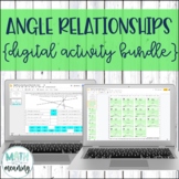 Angle Relationships DIGITAL Activity Bundle for Google Dri