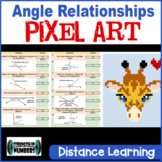 Angle Relationships Giraffe PIXEL ART Distance Learning Go