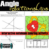 Angle Relationships Interactive Notebook Valentine's Day C