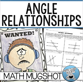 Preview of ANGLE RELATIONSHIPS ACTIVITY