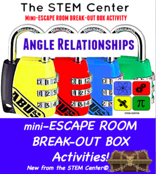 Preview of Angle Relationships Mini Escape Room - Break Out Box