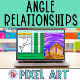 Angle Relationships Pixel Art | Supplementary, Complementa