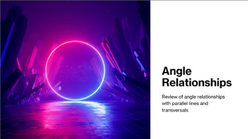 Preview of Angle Relationships Power Point Lesson