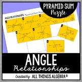 Angle Relationships | Pyramid Sum Puzzle