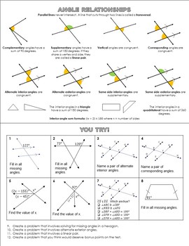 Angle Relationships  Overview & Types - Video & Lesson Transcript