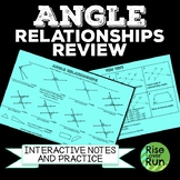 Angle Relationships Interactive Notes and Practice