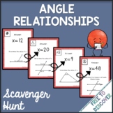 Angle Relationships Scavenger Hunt Activity