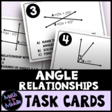 Angle Relationships Task Cards Activity - Differentiated