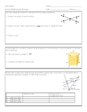 Angle Relationships and Proofs Practice and Review