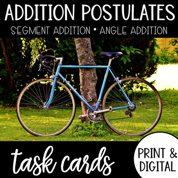 Preview of Angle & Segment Addition Postulate Task Cards PRINT & DIGITAL Geometry