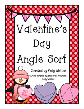 Preview of Angle Sort Valentine's Day