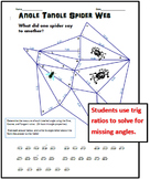 Angle Tangle Spider Web - Solving for Angles with SohCahTo