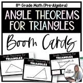 Angle Theorems for Triangles - Geometry Boom Cards
