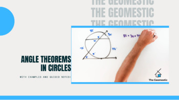 Preview of Angle Theorems in Circles Guided Notes