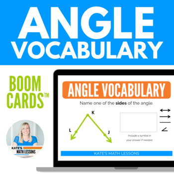 Preview of Angle Vocabulary Digital Activity Boom Cards™ - Classifying and Naming