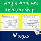 Angle and Arc Relationships in Circles Maze Activity