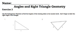 Angle and Right Triangle Geometry Complete Bundled Unit Le