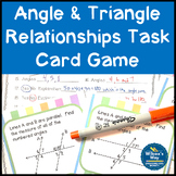 Angle and Triangle Relationship Task Card Activity Game
