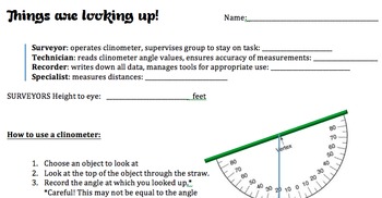 Preview of Angle of Elevation Activity