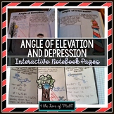 Angle of Elevation and Depression Interactive Notebook Page