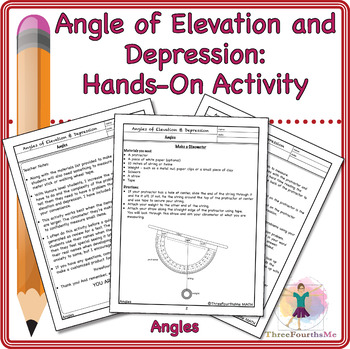 Preview of Angle of Elevation and Depression: Hands-On Activity