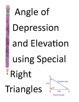 Angle Of Elevation And Depression Worksheet Kuta - worksheet