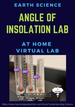 Preview of Angle of Insolation Remote Learning Digital Lab (Earth Science)