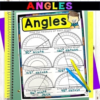 Types of Angles | Measuring Angles | 4th Grade Measurement by Count on ...
