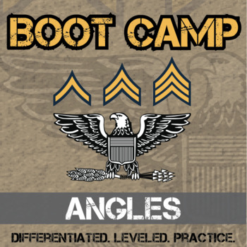 Preview of Angles Boot Camp - Printable & Digital Differentiated Practice Activities