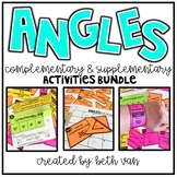 Finding Complementary and Supplementary Angles Task Cards 