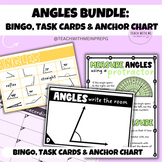 Angles Bundle: Bingo, Task Cards, and Protractor Anchor Chart