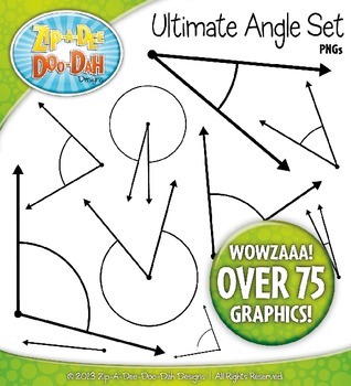 Preview of Every 5 Degrees Angles Clipart {Zip-A-Dee-Doo-Dah Designs}