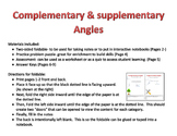 Geometry- Complementary and supplementary angles