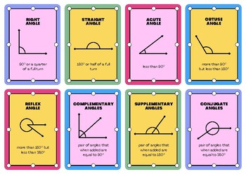 Preview of Angles Flashcards