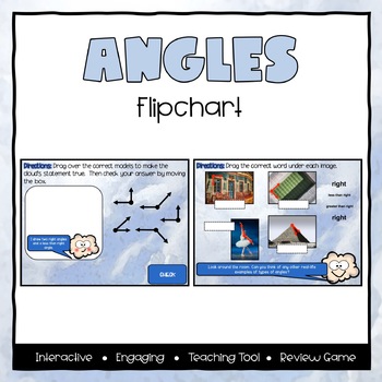 Preview of Angles ActivInspire Flipchart - Third Grade