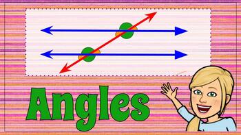 Preview of Angles Formed by Parallel Lines & a Transversal