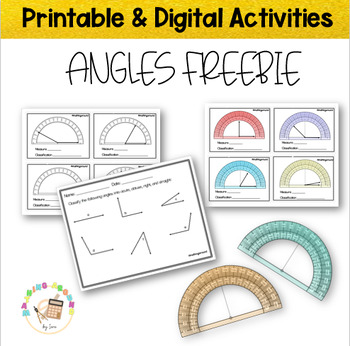 Preview of Angles Freebie: Drawing, Measuring, and Classifying