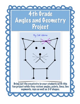Preview of End of the Year Project - Angles & Geometry - EDITABLE