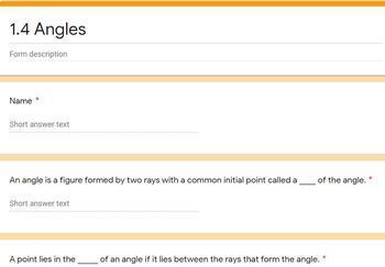 Preview of Angles Google Form
